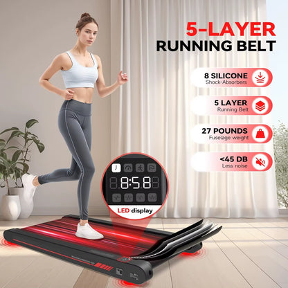 Walking Vibration Pad,Under Desk Treadmills for Home,4 in 1 Vibration Plate Exercise Machine